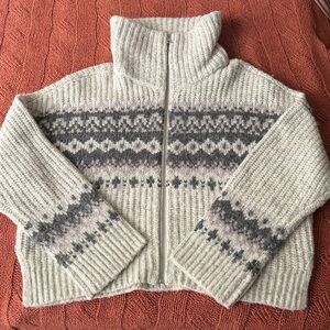 Abercrombie & Fitch Fairisle Full Zip Sweater